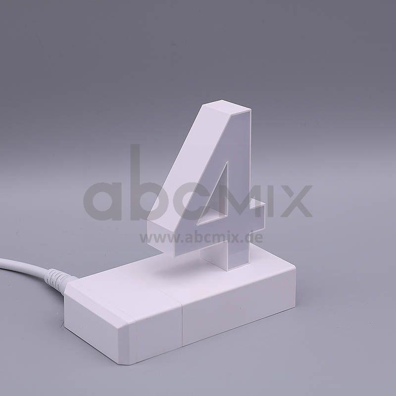 LED Buchstabe Click 4 für 75mm Arial 6500K weiß