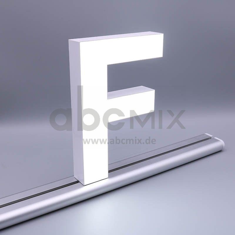 LED Buchstabe Slide F 200mm Arial 6500K weiß