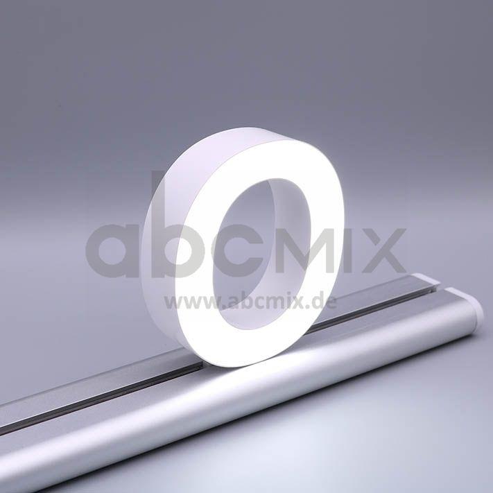 LED Buchstabe Slide O 100mm Arial 6500K weiß