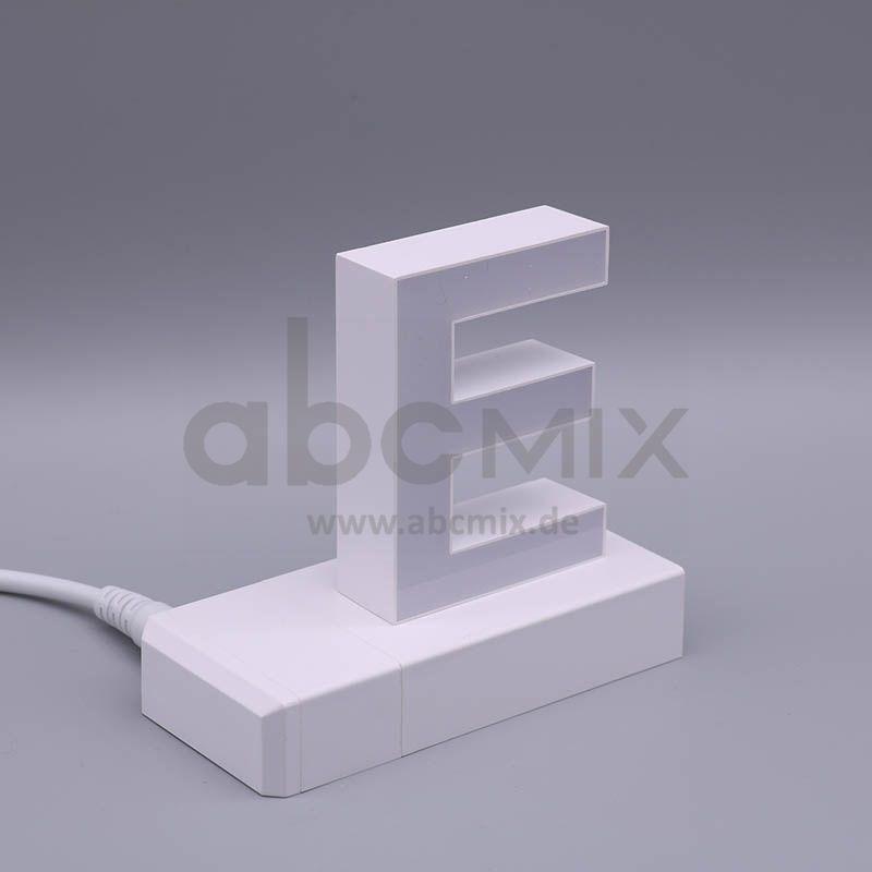 LED Buchstabe Click E 75mm Arial 6500K weiß