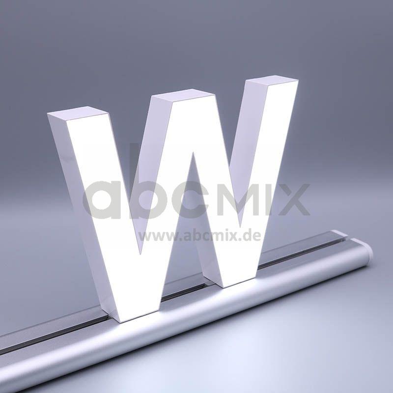 LED Buchstabe Slide W 150mm Arial 6500K weiß