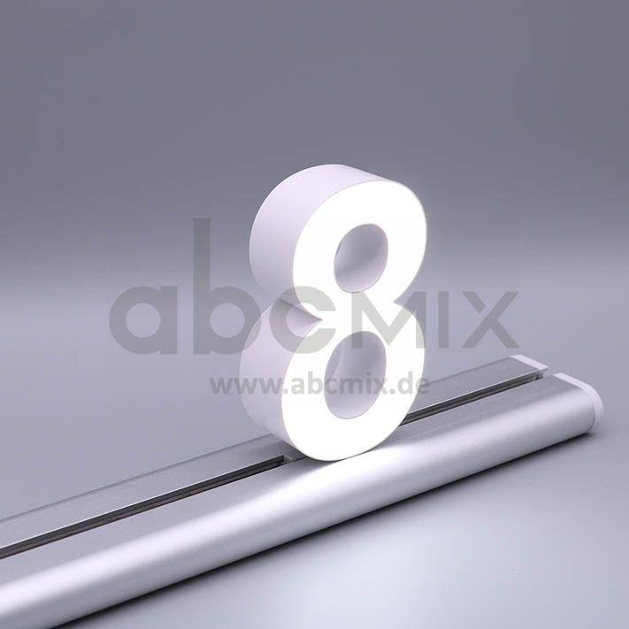 LED Buchstabe Slide 8 für 100mm Arial 6500K weiß
