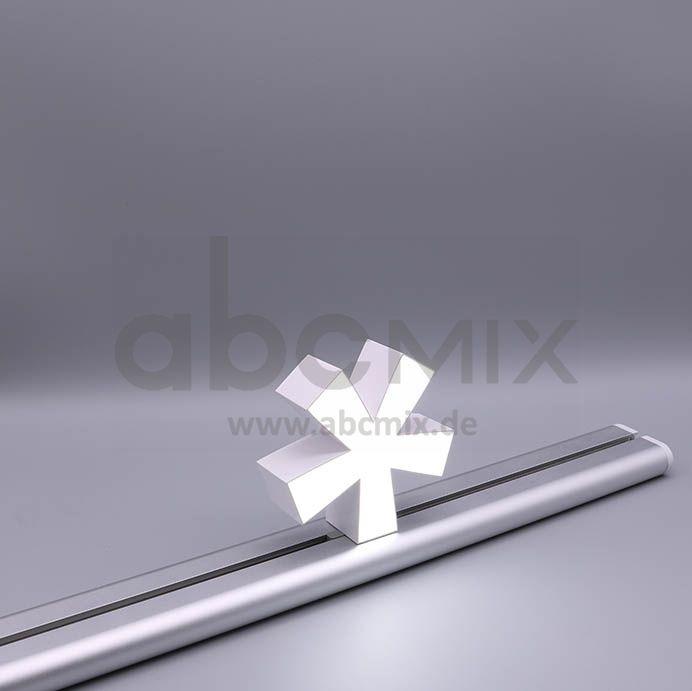 LED Buchstabe Slide * Sternchen für 200mm Arial 6500K weiß