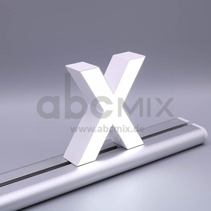 LED Buchstabe Slide X 100mm Arial 6500K weiß