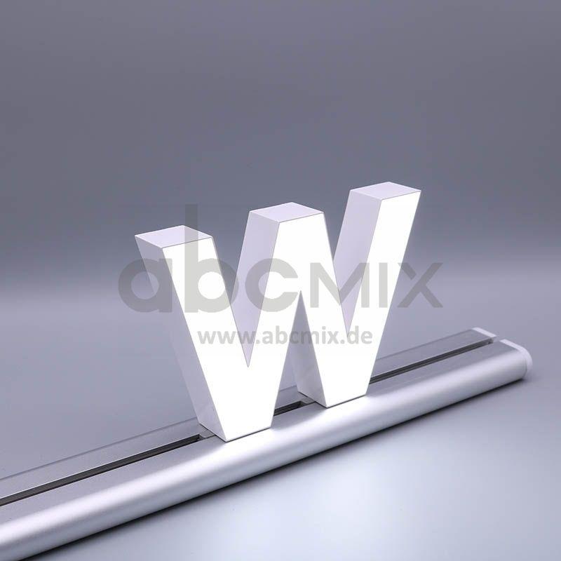 LED Buchstabe Slide w für 150mm Arial 6500K weiß